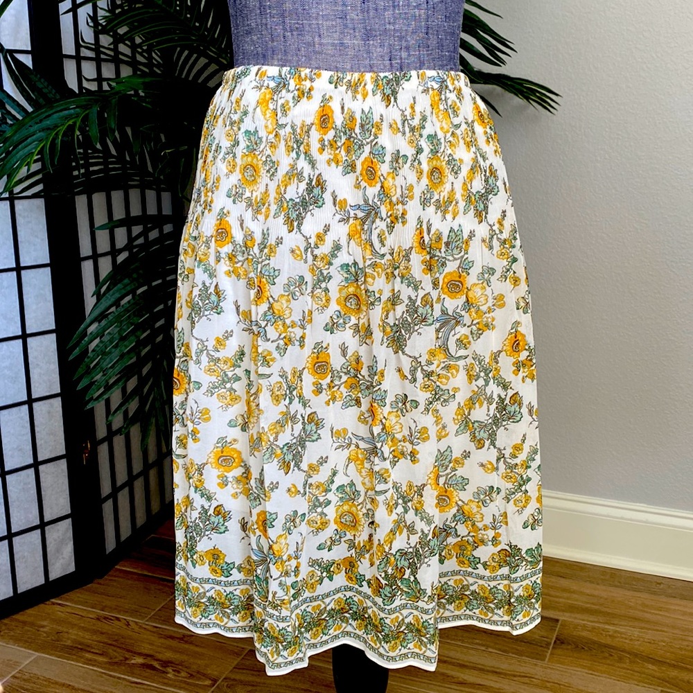 Max Studio Skirt Gathered Waist Sheer w/Liner sizes S/M